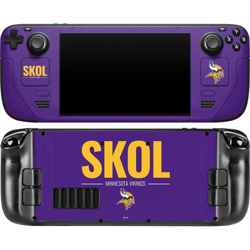NFL Minnesota Vikings Team Motto Steam Deck Handheld Gaming Computer OLED Skin