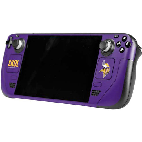 NFL Minnesota Vikings Team Motto Steam Deck Handheld Gaming Computer OLED Skin
