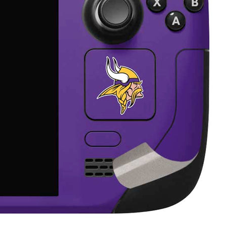 NFL Minnesota Vikings Team Motto Steam Deck Handheld Gaming Computer OLED Skin