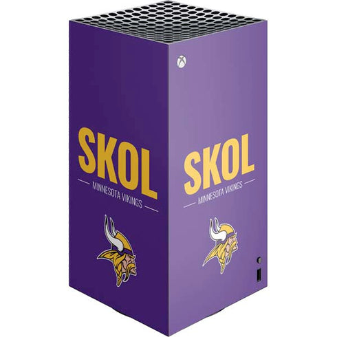 NFL Minnesota Vikings Team Motto XBox Series X Digital Edition Console Skin