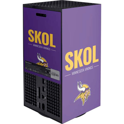 NFL Minnesota Vikings Team Motto XBox Series X Digital Edition Console Skin