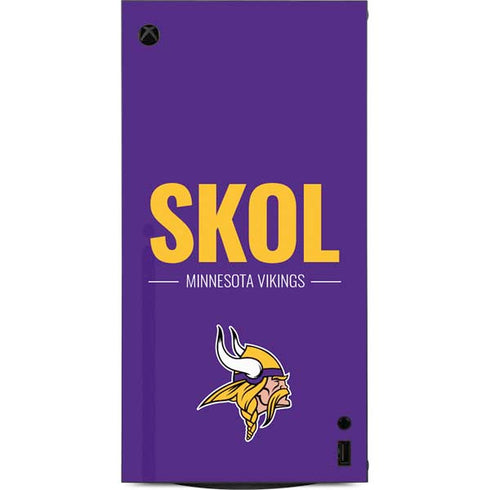 NFL Minnesota Vikings Team Motto XBox Series X Digital Edition Console Skin