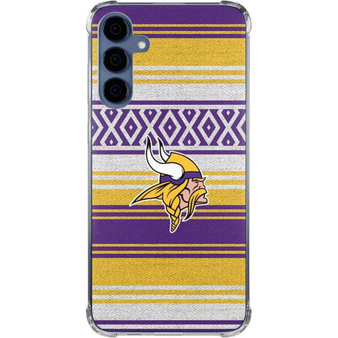 NFL Minnesota Vikings Trailblazer Galaxy A55 5G Clear Case