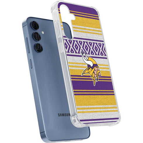NFL Minnesota Vikings Trailblazer Galaxy A55 5G Clear Case