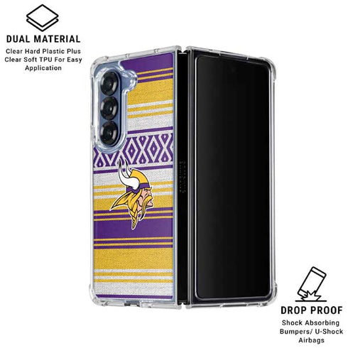 NFL Minnesota Vikings Trailblazer Galaxy Z Fold6 Clear Case