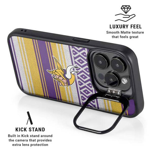 NFL Minnesota Vikings Trailblazer iPhone 14 Pro Max Kickstand Case