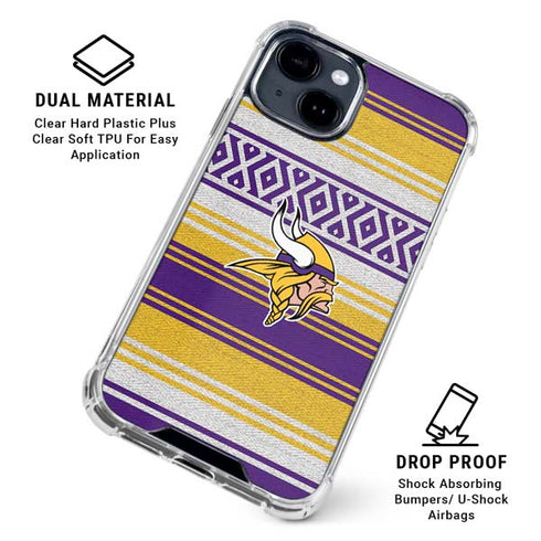NFL Minnesota Vikings Trailblazer iPhone 15 Clear Case