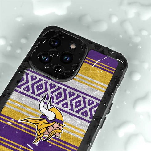 NFL Minnesota Vikings Trailblazer iPhone 15 Pro Waterproof Case