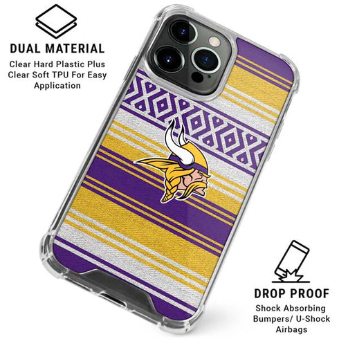 NFL Minnesota Vikings Trailblazer iPhone 16 Pro Clear Case