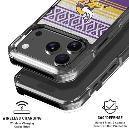 NFL Minnesota Vikings Trailblazer iPhone 18 Pro Clear Case