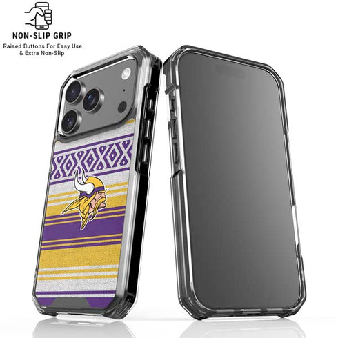 NFL Minnesota Vikings Trailblazer iPhone 18 Pro Clear Case