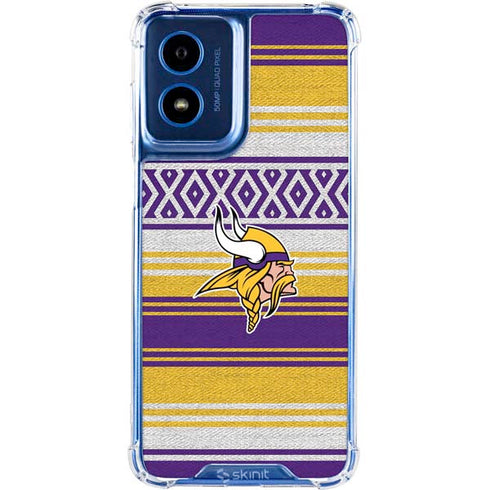 NFL Minnesota Vikings Trailblazer Moto G 5G (2024) Clear Case
