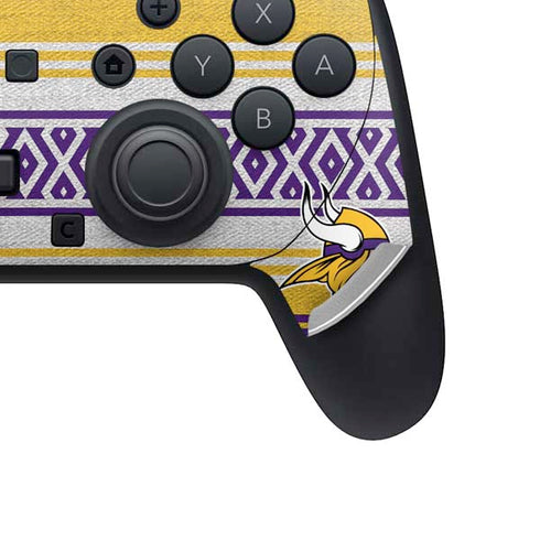 NFL Minnesota Vikings Trailblazer Nintendo Switch 2 (2025) Pro Controller Skin