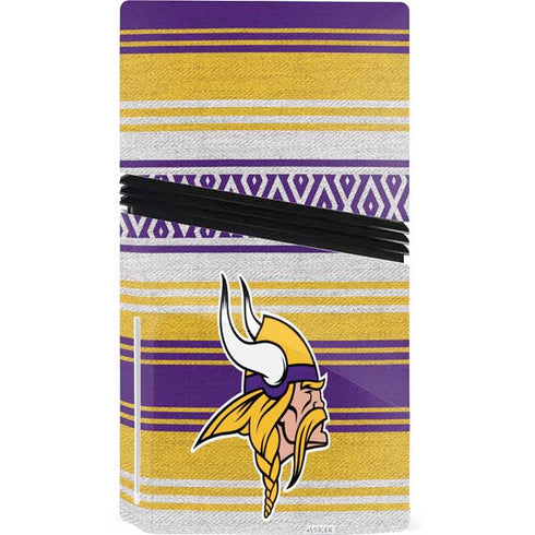 NFL Minnesota Vikings Trailblazer PS5 Pro Disk Console Skin