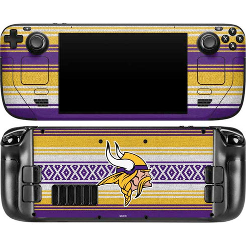 NFL Minnesota Vikings Trailblazer Steam Deck Handheld Gaming Computer OLED Skin