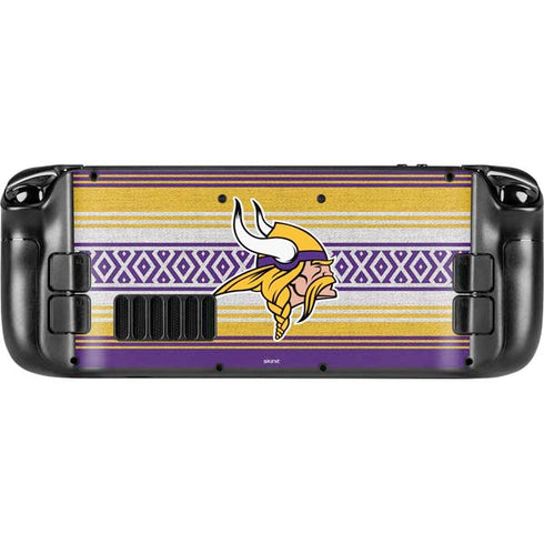 NFL Minnesota Vikings Trailblazer Steam Deck Handheld Gaming Computer Skin