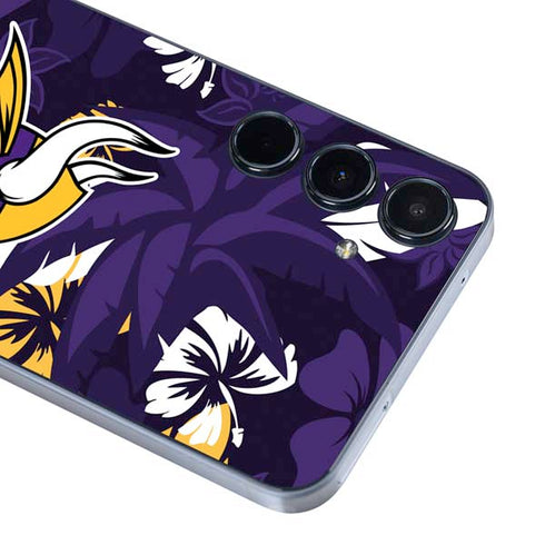 NFL Minnesota Vikings Tropical Print Galaxy A35 5G Skin