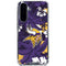 NFL Minnesota Vikings Tropical Print Galaxy A36 5G Clear Case