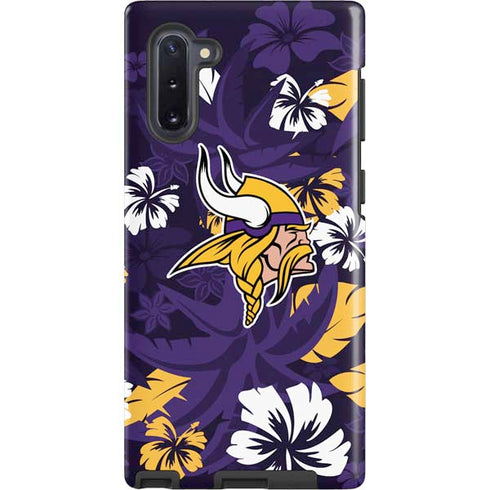 NFL Minnesota Vikings Tropical Print Galaxy Cases