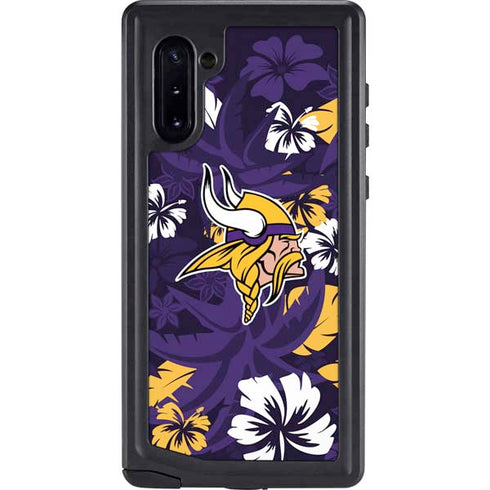 NFL Minnesota Vikings Tropical Print Galaxy Cases