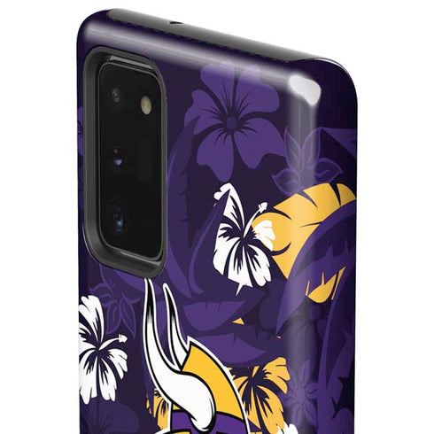 NFL Minnesota Vikings Tropical Print Galaxy Note20 5G Pro Case