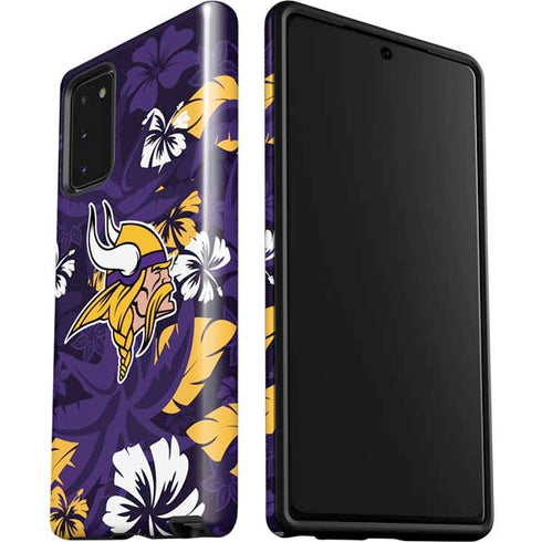 NFL Minnesota Vikings Tropical Print Galaxy Note20 5G Pro Case