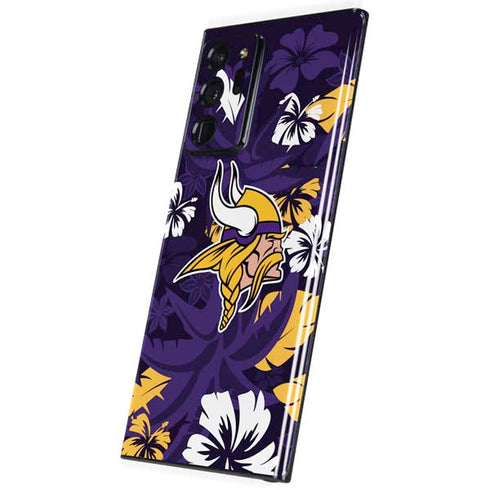 NFL Minnesota Vikings Tropical Print Galaxy Note20 Ultra 5G Skin