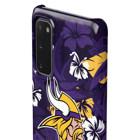 NFL Minnesota Vikings Tropical Print Galaxy S20 Lite Case