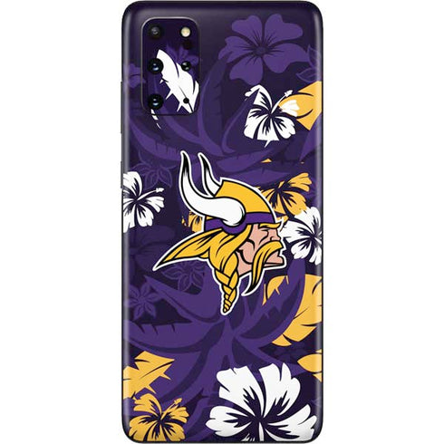 NFL Minnesota Vikings Tropical Print Galaxy S20 Plus Skin