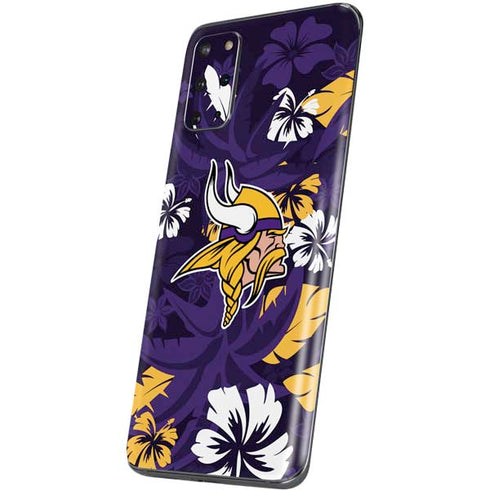NFL Minnesota Vikings Tropical Print Galaxy S20 Plus Skin