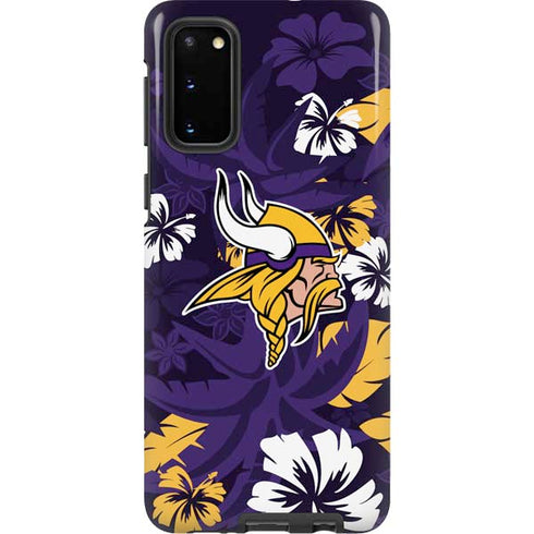 NFL Minnesota Vikings Tropical Print Galaxy S20 Pro Case