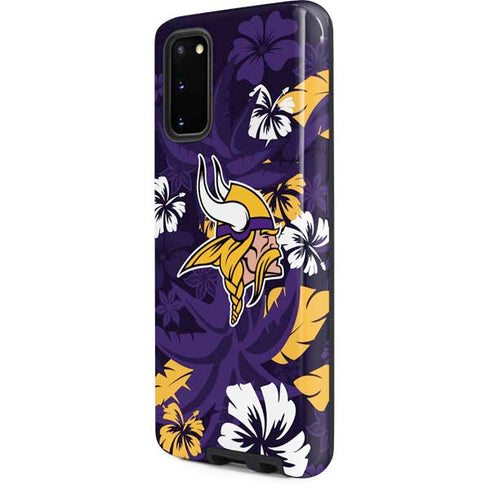 NFL Minnesota Vikings Tropical Print Galaxy S20 Pro Case