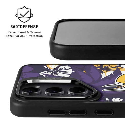 NFL Minnesota Vikings Tropical Print Galaxy S24 Plus Kickstand Case