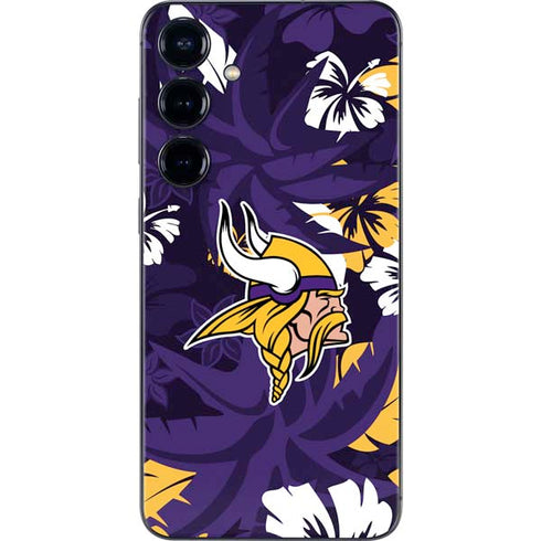 NFL Minnesota Vikings Tropical Print Galaxy S24 Plus Skin