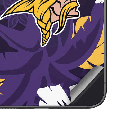 NFL Minnesota Vikings Tropical Print Galaxy S25 Plus Skin