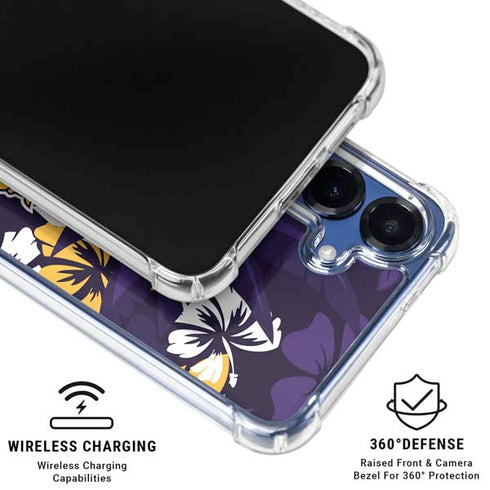 NFL Minnesota Vikings Tropical Print Galaxy S25 Clear Case