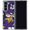 NFL Minnesota Vikings Tropical Print Galaxy Z Fold5 5G Clear Case