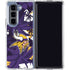 NFL Minnesota Vikings Tropical Print Galaxy Z Fold5 5G Clear Case