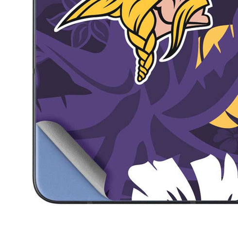 NFL Minnesota Vikings Tropical Print Galaxy Z Fold5 5G Skin