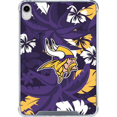 NFL Minnesota Vikings Tropical Print iPad 11th Gen (2025) Clear Case