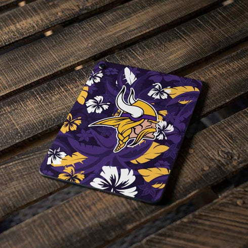 NFL Minnesota Vikings Tropical Print Apple iPad Pro Skin