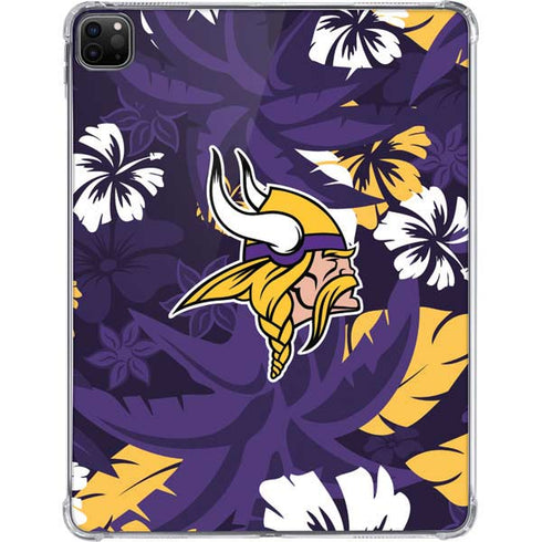 NFL Minnesota Vikings Tropical Print iPad Pro 11in (2024) Clear Case