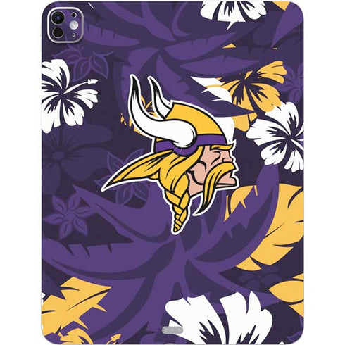 NFL Minnesota Vikings Tropical Print iPad Pro 13in M4 (2024) Skin