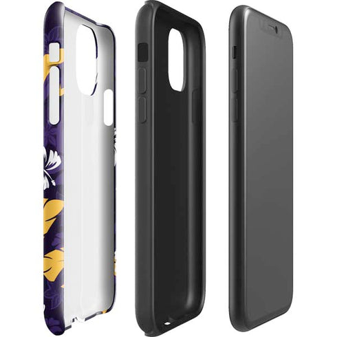 NFL Minnesota Vikings Tropical Print iPhone 11 Impact Case