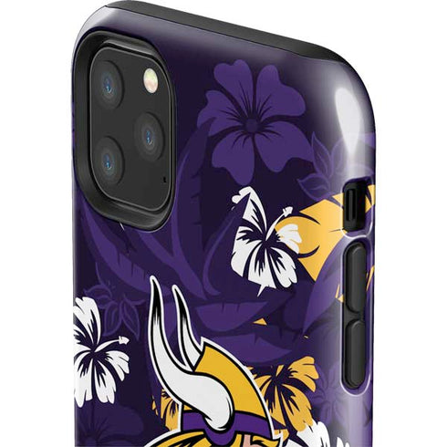 NFL Minnesota Vikings Tropical Print iPhone 11 Pro Max Impact Case