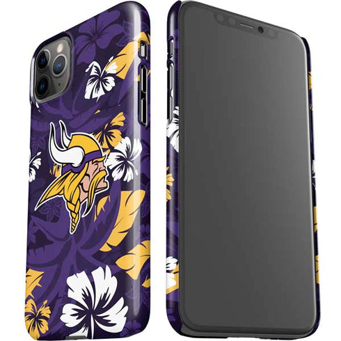 NFL Minnesota Vikings Tropical Print iPhone 11 Pro Max Lite Case