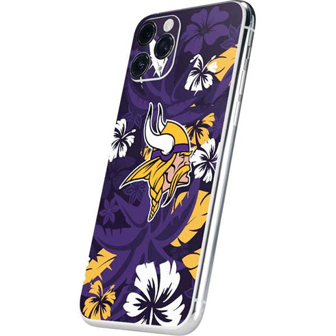 NFL Minnesota Vikings Tropical Print iPhone 11 Pro Skin
