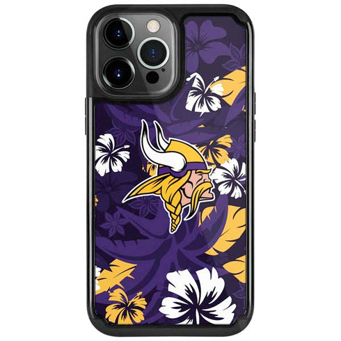 NFL Minnesota Vikings Tropical Print iPhone Cases