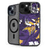 NFL Minnesota Vikings Tropical Print iPhone 15 Plus Kickstand Case