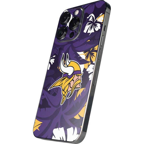 NFL Minnesota Vikings Tropical Print iPhone 15 Pro Max Skin